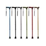 BASTONE DA PASSEGGIO (Nero) IN ALLUMINIO CON LACCIO E PRESA ANATOMICA - ALTEZZA REGOLABILE da 71 a 95 cm - 