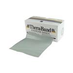 THERA-BAND FASCIA PER ESERCIZI - (Argento 5,5 mt) (Allungamento 100% = resistenza 6 kg) MANEGGEVOLE E VERSATILE - IDEALE PER POTENZIARE E RIABILITARE LA FUNZIONE MUSCOLARE ED IL MIGLIORAMENTO DELLA MOBILITA' -  