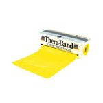 THERA-BAND FASCIA PER ESERCIZI - (Giallo 5,5 mt) (Allungamento 100% = resistenza 1,3 kg) MANEGGEVOLE E VERSATILE - IDEALE PER POTENZIARE E RIABILITARE LA FUNZIONE MUSCOLARE ED IL MIGLIORAMENTO DELLA MOBILITA' -  