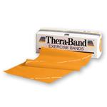 THERA-BAND FASCIA PER ESERCIZI - (Oro 5,5 mt) (Allungamento 100% = resistenza 9,8 kg) MANEGGEVOLE E VERSATILE - IDEALE PER POTENZIARE E RIABILITARE LA FUNZIONE MUSCOLARE ED IL MIGLIORAMENTO DELLA MOBILITA' -  
