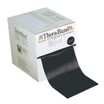 THERA-BAND BAND 6 (45 m Schwarz - Widerstand 4,4 kg) LEICHT ZU HANDHABEN UND VIELSEITIG - IDEAL ZUR STÄRKUNG UND REHABILITATION DER MUSKELFUNKTION UND ZUR VERBESSERUNG DER MOBILITÄT -