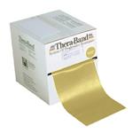THERA-BAND BAND 8 (45 m Gold - Widerstand 9,8 kg) LEICHT ZU HANDHABEN UND VIELSEITIG - IDEAL ZUR STÄRKUNG UND REHABILITATION DER MUSKELFUNKTION UND ZUR VERBESSERUNG DER MOBILITÄT -
