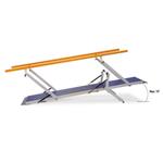 PARALLELA PLUS 3M TILT (3 mt) - SISTEMA DI BARRE PARALLELE, REGOLABILI IN ALTEZZA E LARGHEZZA, INCLINAZIONE DELLA BASE PEDANA VARIABILE (da 0° a +10°) - PER L'ESERCIZIO DI UN'ATTIVITA' FISICA O RIABILITATIVA - STRUTTURA IN ACCIAIO VERNICIATO 