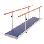 PARALLELA STANDARD 3M (3 mt) - SISTEMA DI BARRE PARALLELE REGOLABILI IN ALTEZZA PER L'ESERCIZIO DI UN'ATTIVITA' FISICA O RIABILITATIVA - STRUTTURA IN ACCIAIO VERNICIATO - PEDANA IN LEGNO BILAMINATO E CORRIMANO IN TERMOPLASTICA ANTISCIVOLO 