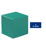CUSCINO CUBICO (Misure 40 X 40 X 40 cm) (Blu Marino) IGNIFUGO ED IGIENICO - FACILMENTE LAVABILE E AD ALTA RESISTENZA