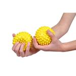 SENSYBALL (Confezione da 2 pz) (Diametro 10 cm) Palla in PVC gonfiabile con piccoli spuntoni per massaggi ed esercizi manipolativi, stimolazione dei riflessi, esercizi per la mobilità e di rilassamento (Non include ago per gonfiaggio) 