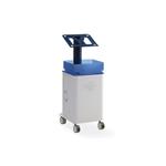 Carrello con piano di appoggio e possibilità di fissaggio delle apparecchiature elettromedicali Chinesport non carrellate