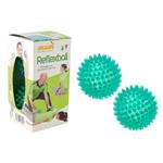REFLEXBALL (Confezione da 2 pz) (Diametro 8 cm) Palline ideali nella ginnastica dolce: concepite per il massaggio, la riflessologia, la terapia delle mani e gli esercizi di rilassamento 