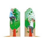 ALBERO DELLE MELE - Superficie di arrampicata per interni, realizzata in legno colorato (Portata max 100 kg) promuove le capacità motorie e la coordinazione, l’agilità e la reattività - comprende 7 prese, 30 foglie e 12 mele di legno applicabili a velcro.