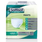 SOFFISOF - PANTS AIR DRY SUPER NACHT (Saugfähigkeit 8 Tropfen) (L 100 - 150 cm) - Einweghosen für aktive Menschen mit leichter bis mittlerer Inkontinenz - diskret, atmungsaktiv, bequem und geräuscharm (1 Konf. 10 Stck.)