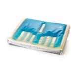CUSCINO ANTIDECUBITO (38 x 38 x 6,5 cm) CON FLUIDI AUTOMODELLANTI E BASE PREFORMATA RIGIDA