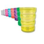 BICCHIERE SAGOMATO (Arancione) ANTISCIVOLO ED ERGONOMICO da 200 ml - MODELLO SURE-GRIP -