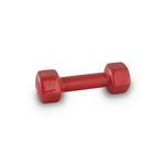 MANUBRIO VINILE (2 Kg) (1 PEZZO) COLORE ROSSO - RIVESTITO IN MATERIALE PLASTICO ANTISCIVOLO