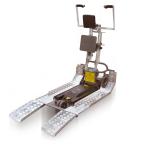 JOLLY RAMP - montascale mobile a cingoli con pedana (Lung. 91 Larg. 35/68 cm) ideato per il superamento delle barriere architettoniche consente il trasporto di carrozzine con maggiore altezza da terra, maggior ingombro. Idoneo solo su scale diritte.