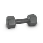 MANUBRIO VINILE (5 Kg) (1 PEZZO) COLORE GRIGIO SCURO - RIVESTITO IN MATERIALE PLASTICO ANTISCIVOLO