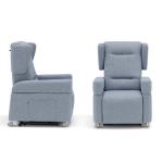 BONTON - POLTRONA RELAX - 2 MOTORI - LIFT -  4 RUOTE - SCHIENALE CON ORECCHIE ESTRAIBILI - PEDIERA ESTENSIBILE - FUNZIONE LETTO - MANIGLIONE POSTERIORE - BRACCIOLI ESTRAIBILI