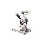 EASY UP 200 - STABILIZZATORE DI POSTURA ERETTA ELETTRICAMENTE CON SUPPORTO DEL BACINO A SELLA. REGOLAZIONE ALTEZZA E VERTICALIZZAZIONE MEDIANTE MOTORE ELETTRICO CON PULSANTIERA E BATTERIA RICARICABILE