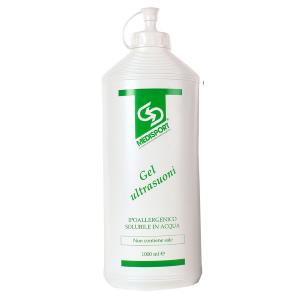 HYDROGEL SOLUBLE (1000 ml) - GEL SOLUBLE DANS L'EAU PAS GRASSE ET RICHE EN SELS DE LA MER MORTE - ADAPTÉ POUR LA PHYSIOTHÉRAPIE ET MASSAGE - PAS GRASSE