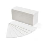CARTA MANI - (Dim. 25.5x10.5 cm chiuso) -  A "V" 2 VELI - (CONF. DA 210 PZ) - 100% CELLULOSA, BIANCHISSIMI - (Dim. 21,5 x 24 cm aperto) (Il cartone contiene 15 confezioni per un totale di 3150 foglietti)