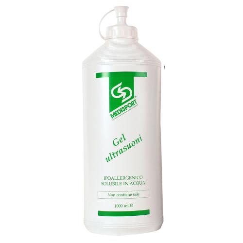 HYDROGEL SOLUBLE (1000 ml) - GEL SOLUBLE DANS L'EAU PAS GRASSE ET RICHE EN SELS DE LA MER MORTE - ADAPTÉ POUR LA PHYSIOTHÉRAPIE ET MASSAGE - PAS GRASSE