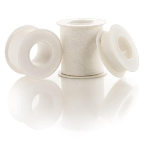 CEROTTO A ROCCHETTO IN TELA - MISURE 5 m x 50 mm - ALL'OSSIDO DI ZINCO - AVVOLTO SU BOBINA CON ALETTE