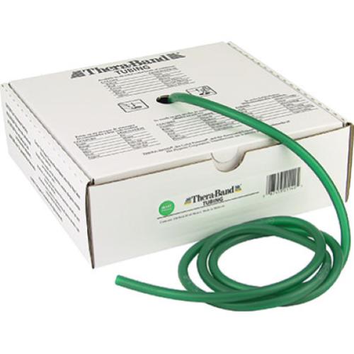 THERA-BAND TUBOLARE PER ESERCIZI - (Verde 7,5 mt) (Allungamento 100% = resistenza 2,3 kg) MANEGGEVOLE E VERSATILE - IDEALE PER POTENZIARE E RIABILITARE LA FUNZIONE MUSCOLARE ED IL MIGLIORAMENTO DELLA MOBILITA' -  