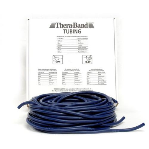 THERA-BAND TUBOLARE PER ESERCIZI - (Blu 30,5 mt) (Allungamento 100% = resistenza 3,2 kg) MANEGGEVOLE E VERSATILE - IDEALE PER POTENZIARE E RIABILITARE LA FUNZIONE MUSCOLARE ED IL MIGLIORAMENTO DELLA MOBILITA' -  