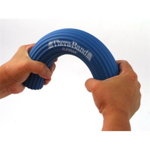 THERA-BAND FLEX BAR (Blu) (Resistenza 11,3 kg) - ATTREZZO LEGGERO E DI POCO SPAZIO (L. 30 cm) - IDEALE PER LA RIABILITAZIONE ED IL POTENZIAMENTO DELLE MANI, DEI POLSI, DEGLI AVAMBRACCI E DELLE SPALLE - 