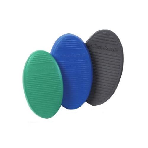 THERA-BAND STABILITY TRAINER (Nero extra soft) - CUSCINI DI GOMMA CHE PERMETTONO ALL'UTILIZZATORE DI EFFETTUARE DEGLI ESERCIZI SU LIVELLI PROGRESSIVI - SUPERFICIE DI APPOGGIO CON PUNTE ARROTONDATE E BORDI DURI PER EVITARE LA TORSIONE DEL PIEDE - 