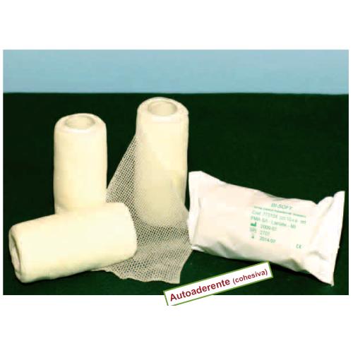 SELFADHESIVE BI SOFT (4 cm x 4 m tesa) - BENDA BIESTENSIBILE COESIVA COLOR NATURALE (Estensibilità 90% circa) INDICATA PER BENDAGGI DI SOSTEGNO E MEDIA COMPRESSIONE COSTANTE, IDEALE NELL'AMBITO SPORTIVO