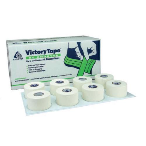 VICTORYTAPE - BENDA COESIVA ANELASTICA (3,8 cm x 13,7 mt) A STRAPPO - IDROREPELLENTE, MODELLABILE E TRASPIRANTE - IDEALE PER MEDICINA SPORTIVA 