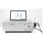 ShockWave 2000 Med Line: Dispositivo a onde d'urto radiali con manipolo ergonomico Ergowave, tablet touch screen 11" per selezione protocolli, pressione 1-5 Bar, frequenza 1-20Hz, fino a 9900 colpi impostabili.