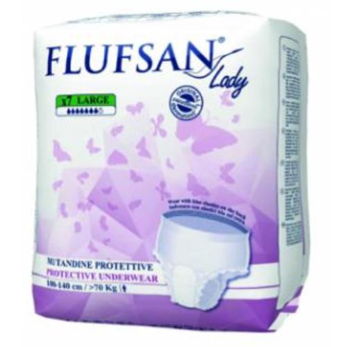 LADY PANTS (DISCREET) - LARGE (100-140 CM) (6 SU 8 GOCCE) CONF. 7 PEZZI - DISCRETA MUTANDINA PER PERDITE URINARIE LEGGERE E LIEVI - FACILI DA INDOSSARE COME IL NORMALE ABBIGLIAMENTO INTIMO