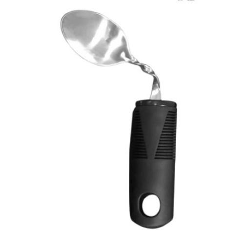 CUCCHIAIO PIEGHEVOLE PER DISABILI CON IMPUGNATURA ERGONOMICA - DESIGN ADATTABILE  - Le posate garantiscono una maneggevolezza ottimale in caso di problemi di stretta di mano - Ideali per per pazienti affetti da Parkinson, artrite, ictus e bambini.