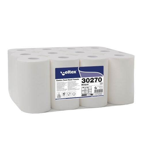 2V/60/S – Papierhandtuchrolle Typ „Scottex“ – Größe 20 cm x 60 m – reine 2-lagige, vorgeschnittene Zellulose – auch als Küchenpapier geeignet – weiß – (Die Schachtel enthält 12 Rollen)