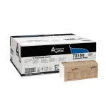 CARTA MANI - (Dim.20,5x9,5 cm chiuso) - A "V" 2 VELI - (CONF. DA 220 PZ) - 100% CELLULOSA BIANCHISSIMI - (Dim. 20,5x19 cm aperto) (Il cartone contiene 24 confezioni per un totale di 5280 foglietti)
