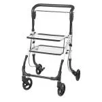 DEAMBULATORE ROLLATOR CON VASSOIO ESTRAIBILE - IDEALE PER GLI AMBIENTI INTERNI - REGOLABILE IN ALTEZZA - DOPPIO FRENO FACILITATO ATTUABILE ANCHE CON UNA MANO SOLA. IDEALE PER CHI SOFFRE DI EMIPARESI