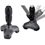 PUNTALE SNODATO E AMMORTIZZATO (16mm / 19 mm con adattatore) APPOGGIO PER BASTONI E STAMPELLE