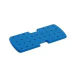 PANNELLO NEUTRO PICCOLO - (Dim 39,5 x 17,5 x 1,7 h) - modulo base di piccola forma rettangolare, con trenta fori per inserire liberamente alcuni elementi specifici