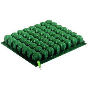 CUSCINO ANTIDECUBITO A BOLLE D'ARIA (47x47x5 cm) A MICROINTERSCAMBIO AD UNA VALVOLA INDIPENDENTE - MISURE 47x47x5 cm - CELLE 10x10 - FODERA IN COTONE ELASTICIZZATO E POLIESTERE ANTISCIVOLO SUL LATO INFERIORE