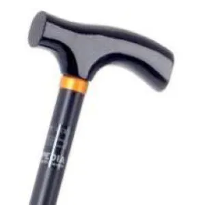 BASTONE REGOLABILE (Alluminio) CON MANICO A "T" - ALTEZZA REGOLABILE 79÷102 cm - PORTATA MAX 110 kg - CON IMPUGNATURA IN LEGNO E PUNTALI ANTISCIVOLO - IN ALLUMINIO