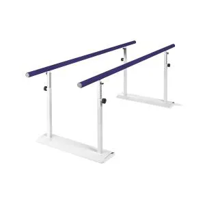 BARRE PARALLELE 2,5M (2,5 mt) - SISTEMA PIEGHEVOLE DI BARRE PARALLELE, ALTEZZA E LARGHEZZA REGOLABILE, PER L'ESERCIZIO DI UN'ATTIVITA' FISICA O RIABILITATIVA - STRUTTURA IN ACCIAIO VERNICIATO - CORRIMANO IN TERMOPLASTICA ANTISCIVOLO