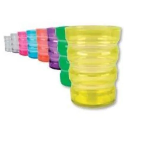 BICCHIERE SAGOMATO (Verde) ANTISCIVOLO ED ERGONOMICO da 200 ml - MODELLO SURE-GRIP -