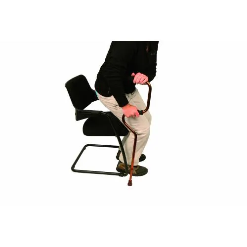 BASTONE DA PASSEGGIO STAND-UP ALTEZZA REGOLABILE (83-106 cm) IN ALLUMINIO - DOPPIA IMPUGNATURA - PORTATA MAX 115 kg