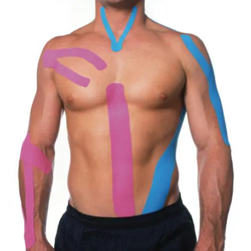 KINESIOLOGY TAPE (Giallo 5 cm x 5 m) - NASTRO ADESIVO ELASTICO CON ELASTICITÀ E SPESSORE SIMILE ALLA PELLE - ESTENSIBILITÀ DI CIRCA IL 50-60% - USO PROFESSIONALE - (1 pz)