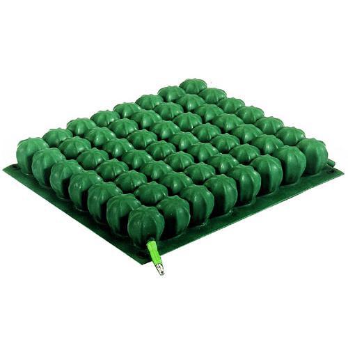 CUSCINO ANTIDECUBITO A BOLLE D'ARIA (47x47x5 cm) A MICROINTERSCAMBIO AD UNA VALVOLA INDIPENDENTE - MISURE 47x47x5 cm - CELLE 10x10 - FODERA IN COTONE ELASTICIZZATO E POLIESTERE ANTISCIVOLO SUL LATO INFERIORE