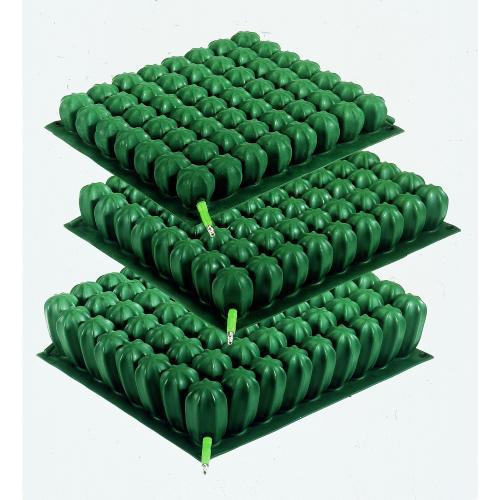 CUSCINO ANTIDECUBITO A BOLLE D'ARIA (47x47x5 cm) A MICROINTERSCAMBIO AD UNA VALVOLA INDIPENDENTE - MISURE 47x47x5 cm - CELLE 10x10 - FODERA IN COTONE ELASTICIZZATO E POLIESTERE ANTISCIVOLO SUL LATO INFERIORE