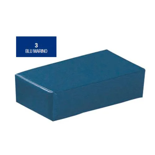 CUSCINO RETTANGOLARE (Misure 40 X 30 X 10 cm) (Blu Marino) IGNIFUGO ED IGIENICO - FACILMENTE LAVABILE E AD ALTA RESISTENZA