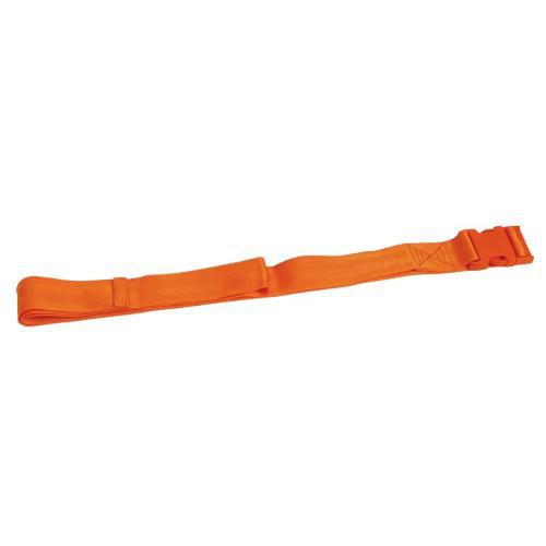 CINTURA UNITA - SET 3 CINTURE PER BARELLA - Attacco passante fibbia rapida a pressione colore arancio - Dimensioni: L:180 x P:5 cm