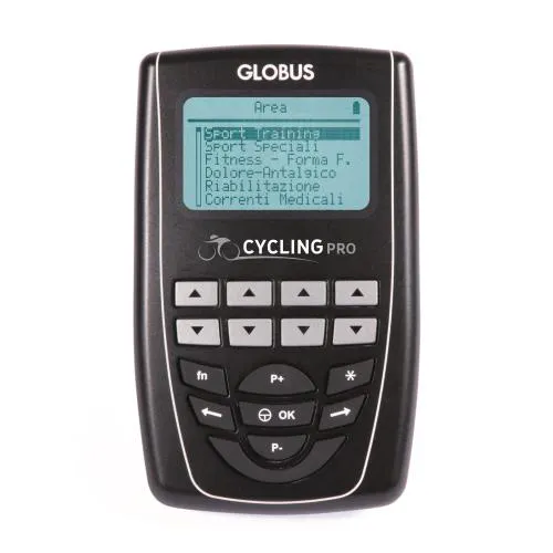 Cycling Pro: Elettrostimolatore a 4 canali per ciclisti (strada, mountain bike, ciclocross), 270 programmi per preparazione fisica, potenza, capillarizzazione, resistenza, prevenzione infortuni e recupero.